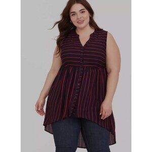 Torrid Lexie Georgette Tunic Tank Size 3